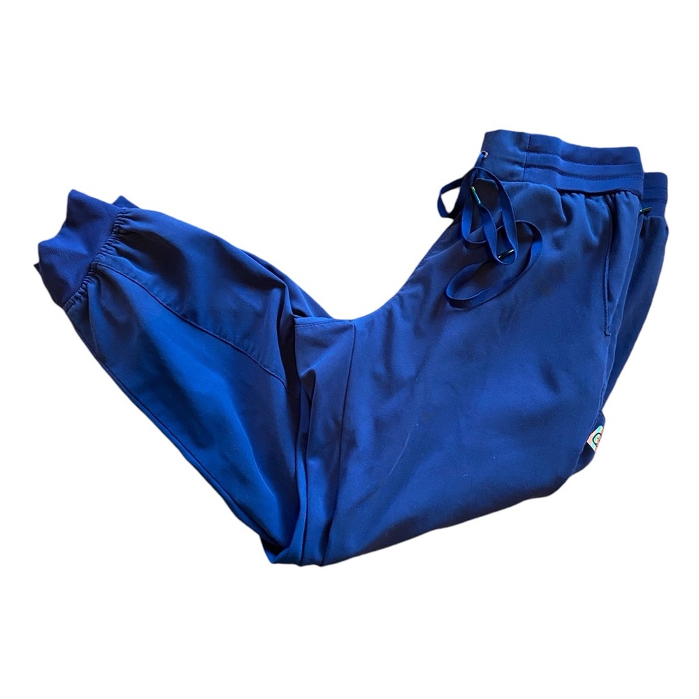 Wonder Works Women's Medical Cargo Scrub Pants Blue Style #5329, Size Medium